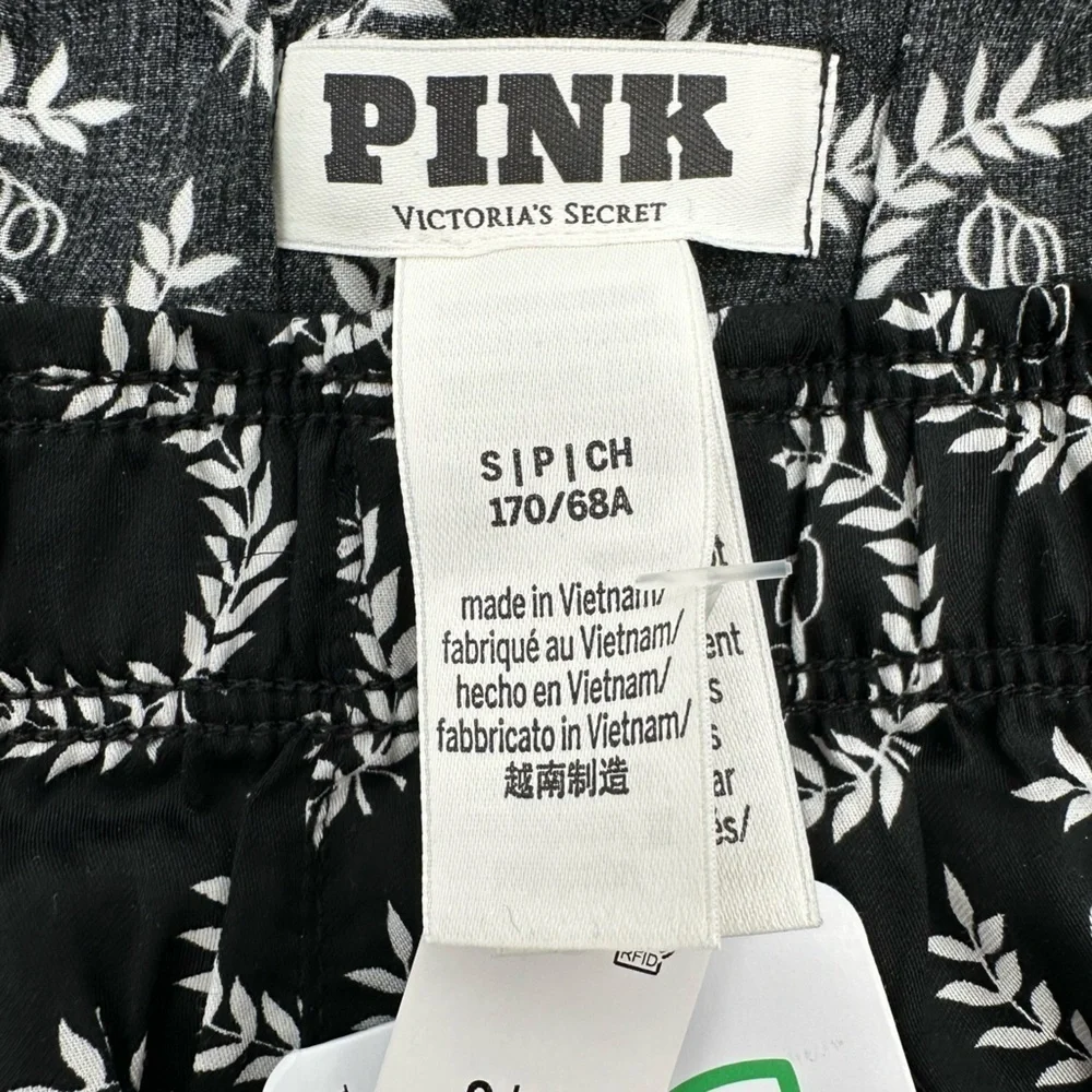 Victoria's Secret PINK Pajama Sleep Logo Boxy Shorts Size Small